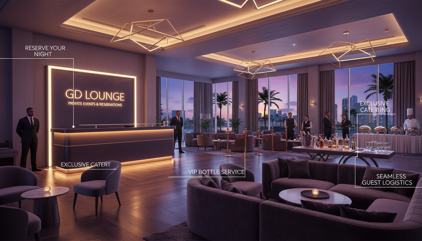 Booking and running private events in Miami