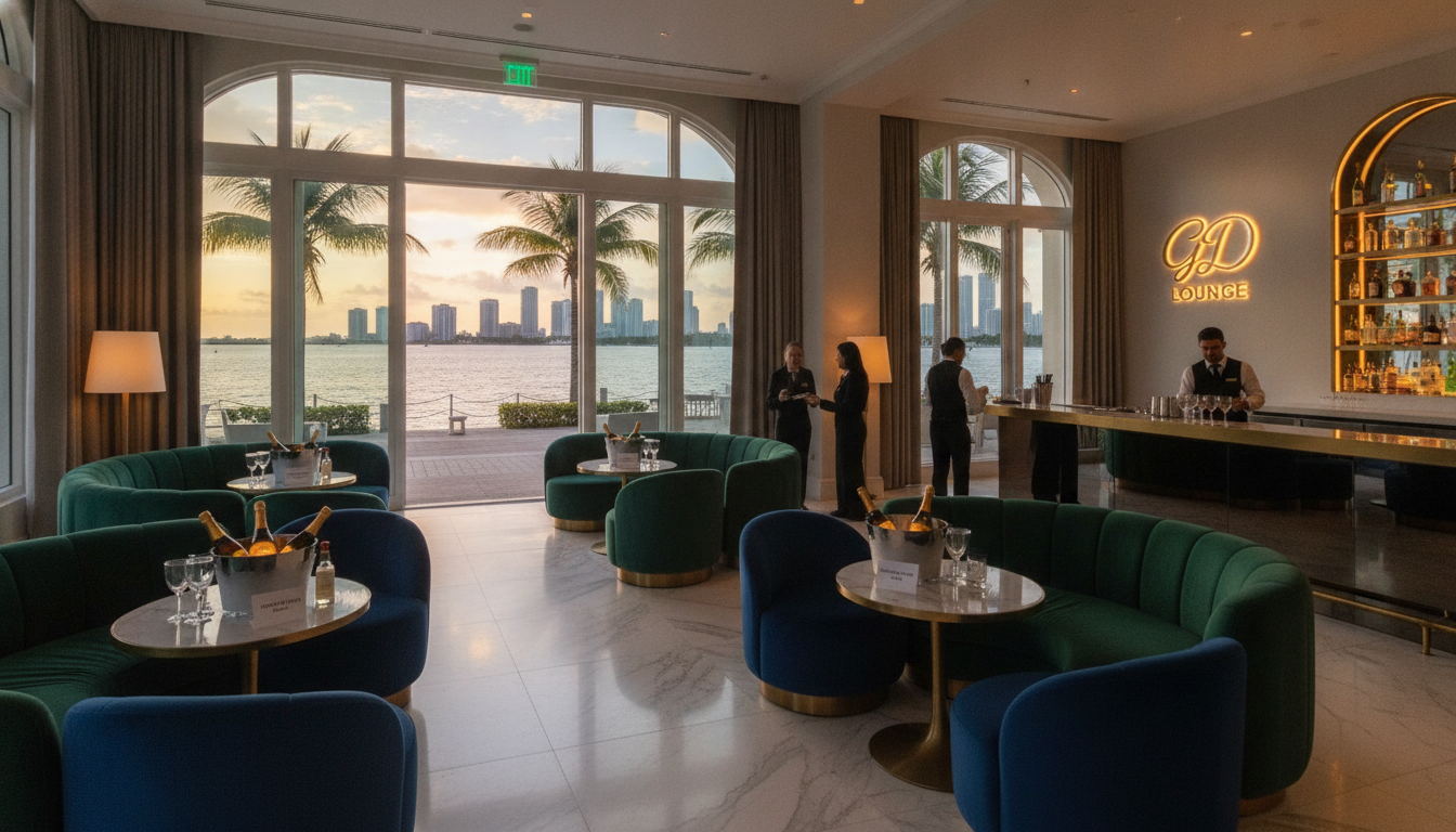 Luxury nightlife operations near Bayfront Park
