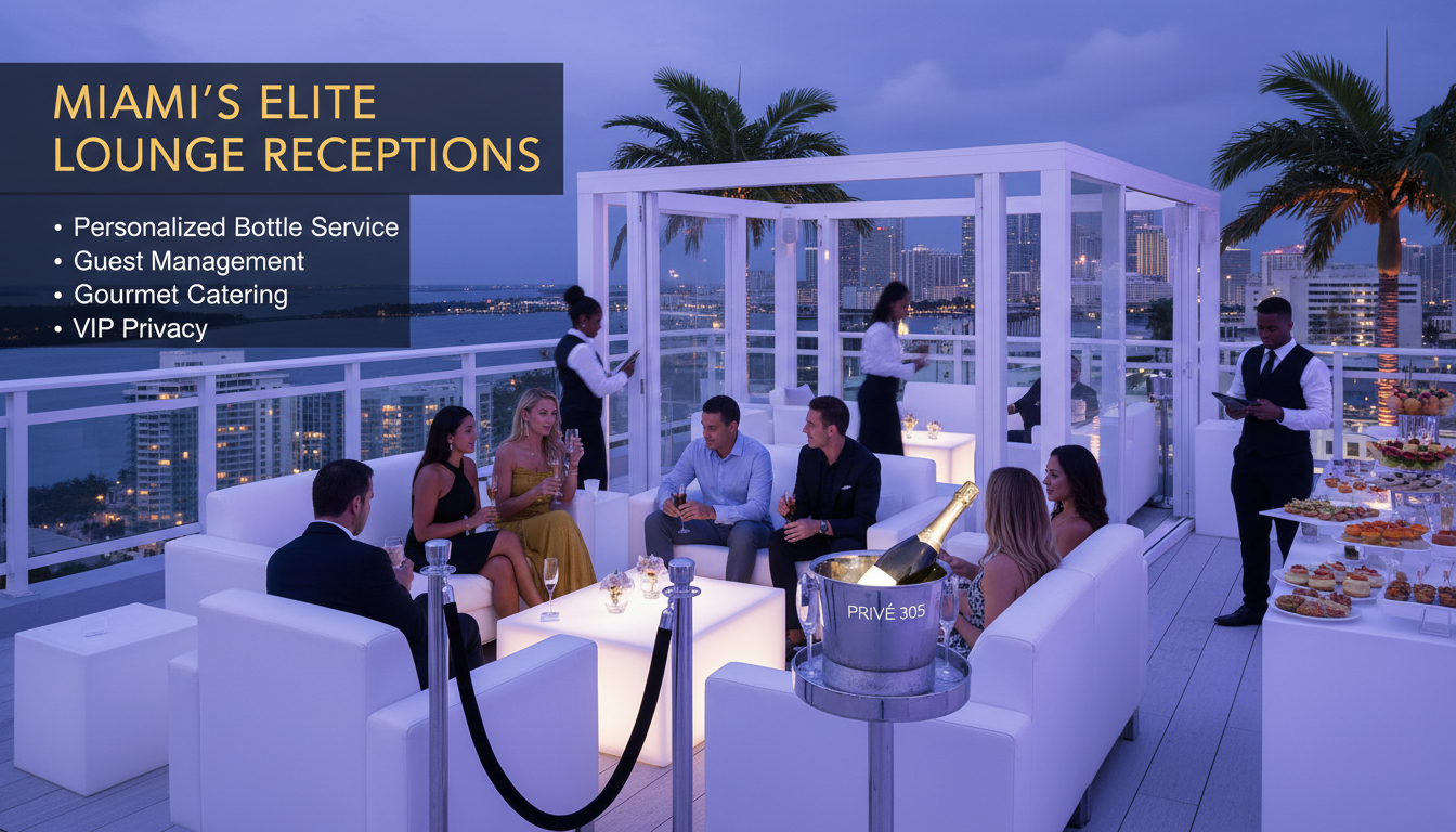 Hosting corporate lounge events in Miami