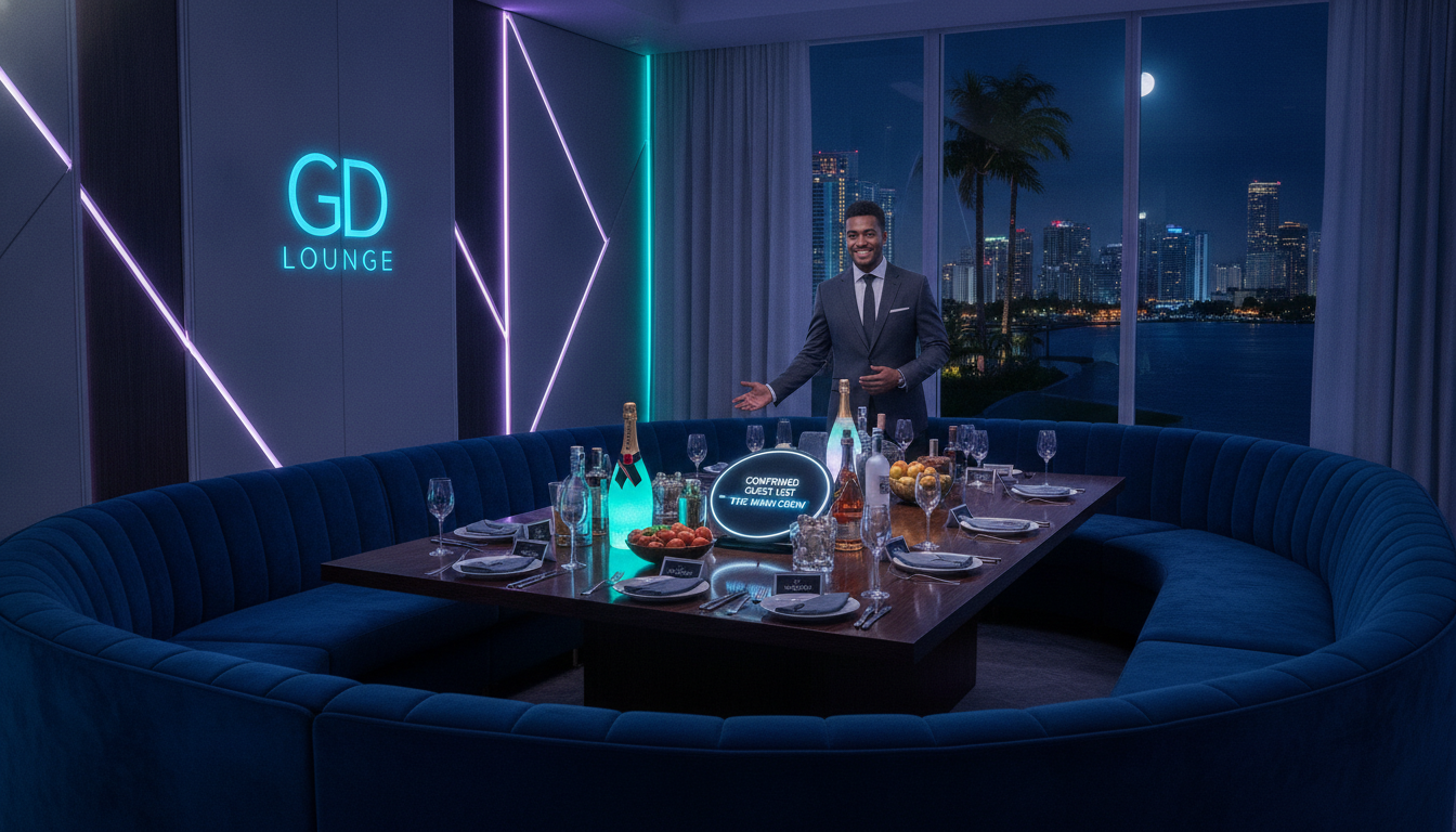 How Miami lounge group bookings are handled